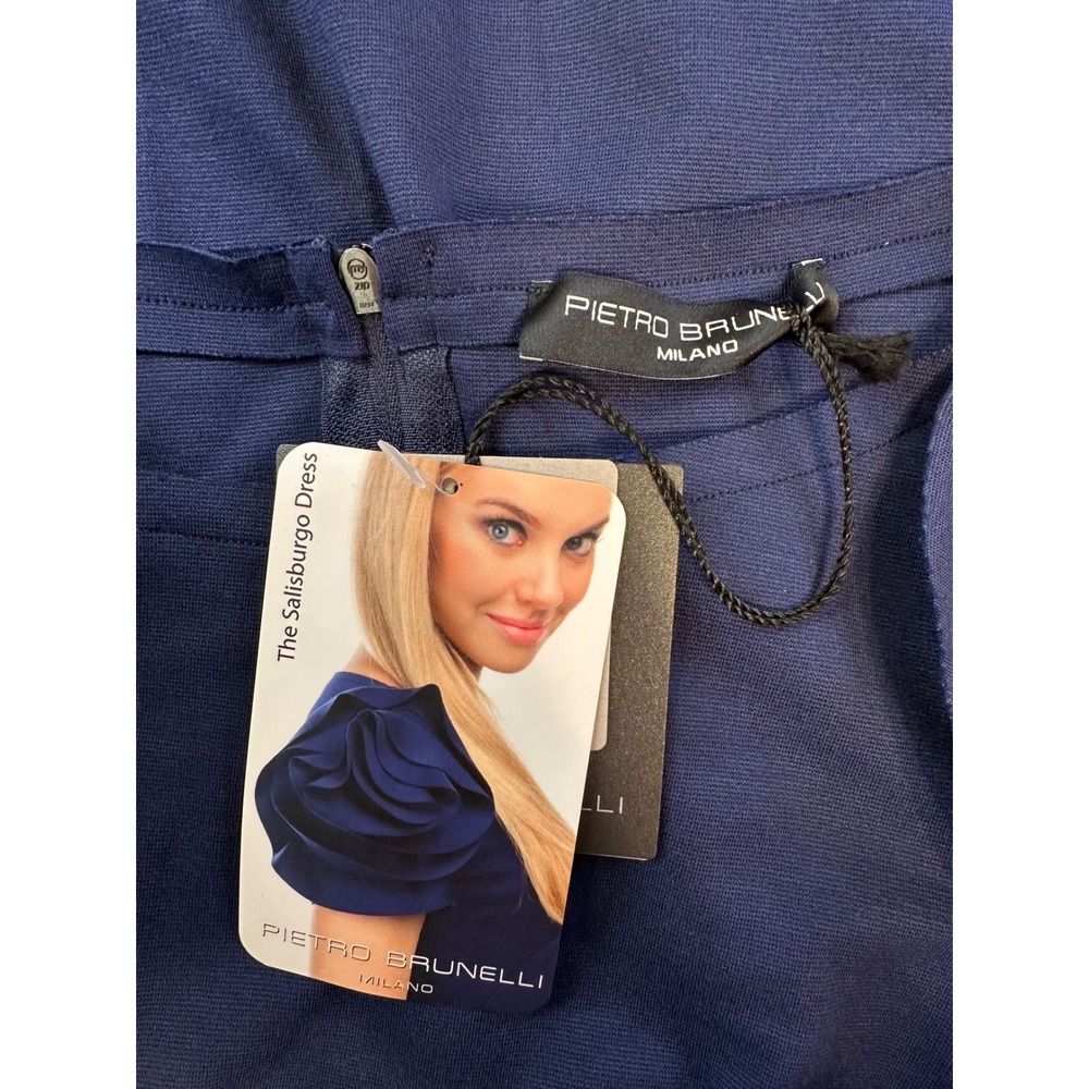 PIETRO BRUNELLI Milano Maternity Navy Salisburgo Dress NWT | Size XS | Italy - Picture 11 of 15
